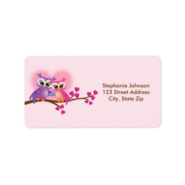 Bonitos proprietários de Casais na etiqueta de end (Frente)