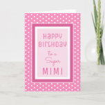 Bonitos sentimentos! Cartão de aniversário Super M<br><div class="desc">Feliz aniversário para Mimi!</div>