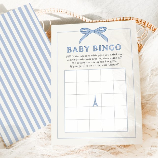 Bonjour Bébé Blue Paris Baby Bingo (Criador carregado)