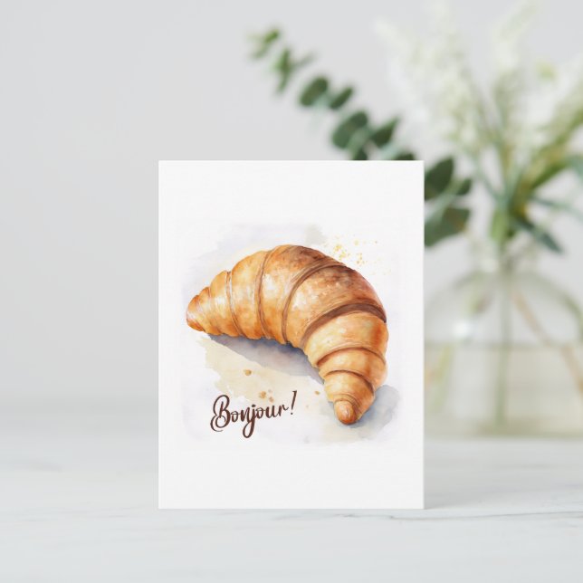 Bonjour! Cartão Postal (Em pé/Frente)