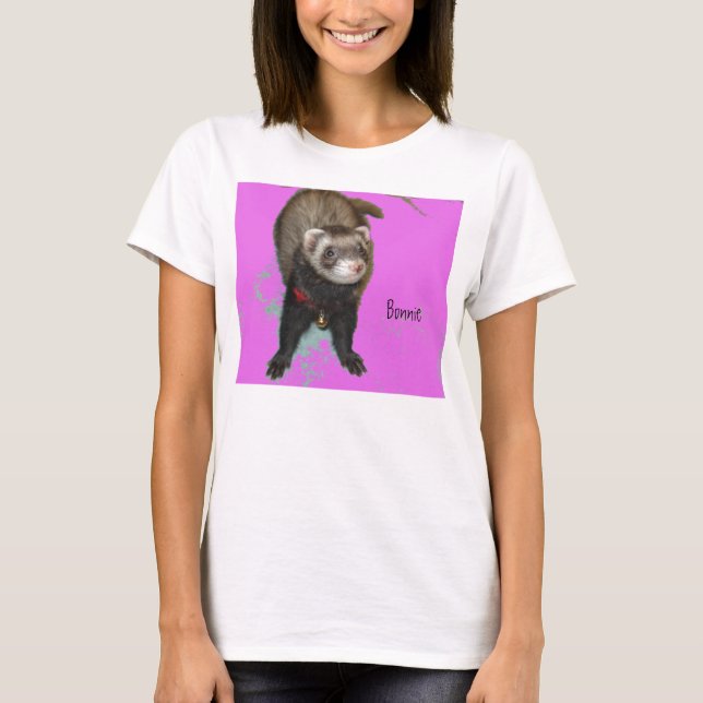 Bonnie no t-shirt cor-de-rosa (Frente)