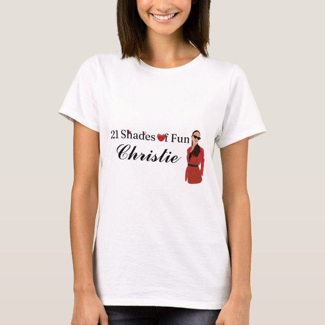 Bons 21 tons de camisa de aniversário personalizáv (Frente)