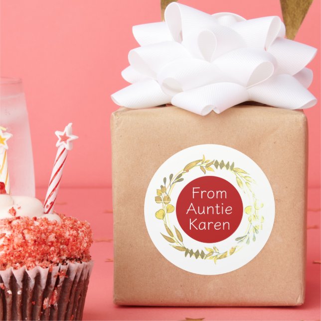 Bons adesivos de Natal personalizados (Festa)