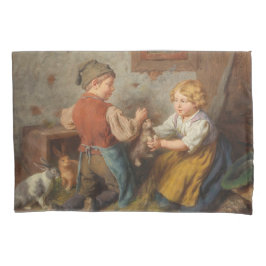 Bons Amigos (Jovens Brincando Com Coelho De Pet)