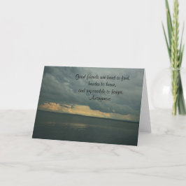 Bons amigos são duros de encontrar o Cartão de Sau