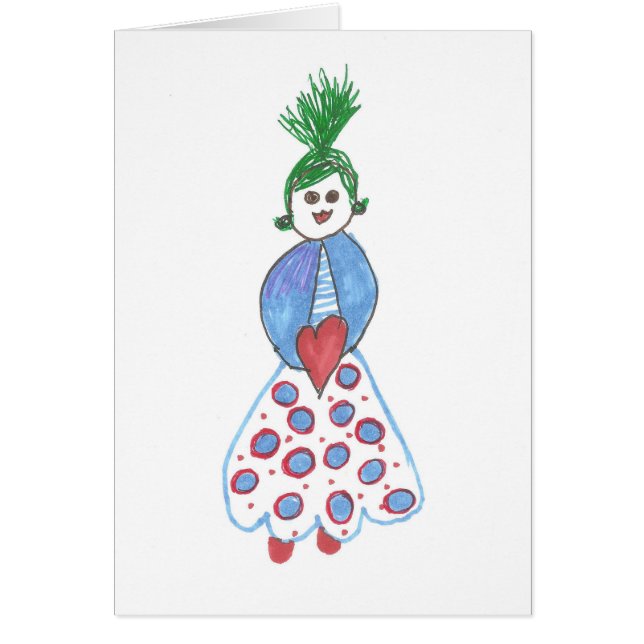 Bons Golly cartões da menina para todas as (Frente)