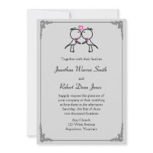 Bons Grupos Beijando Convite para Casamento de Gay