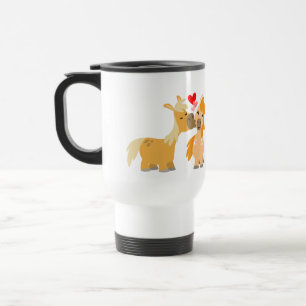 Bons Pontes de Cartoon na Caneca de viagem do Amor