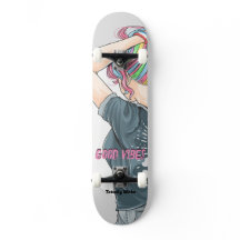 Bons Vibes Skateboard Personalizado