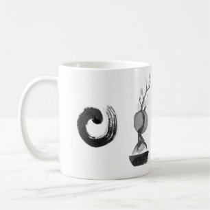 Bonsai com Enso, bule e xícara