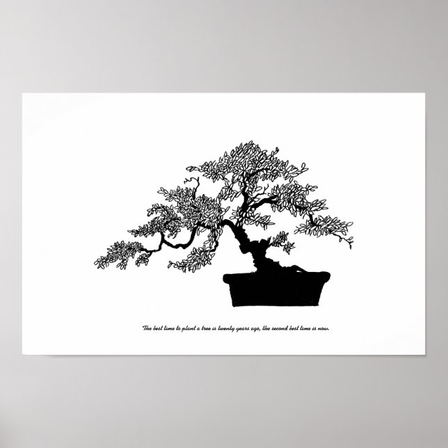 Bonsai Poster com texto (Frente)