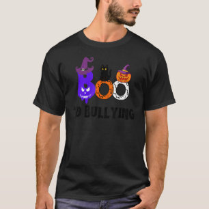 Boo ao gato assombroso Pumpkin Camisa laranja Dia