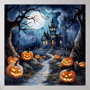 Boo Bonito Poster da Noite de Halloween