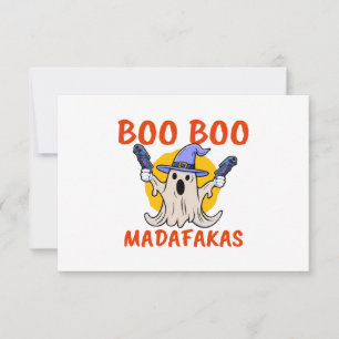Boo Boo Madafakas Dia de as Bruxas engraçado Ghost