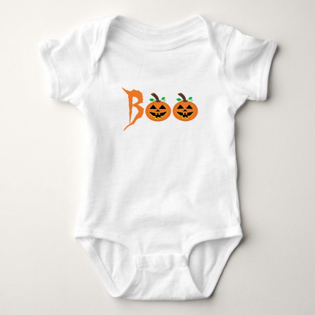 BOO! Camiseta de Abóbora do Halloween (Frente)