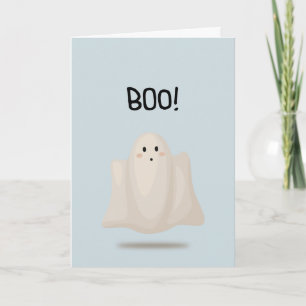 Boo! Cartão de Saudação Fantasma
