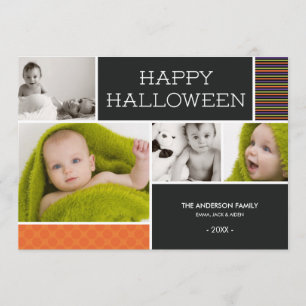 BOO! Cartões com fotos HALLOWEEN