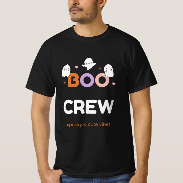BOO CREW | Cute Halloween Ghosts T-Shirt (Frente)