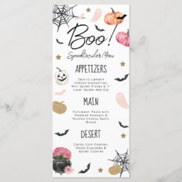 Boo Divertido! Menu Spooktacular de Halloween de A