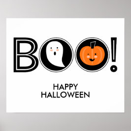 Boo! Feliz Poster de Halloween