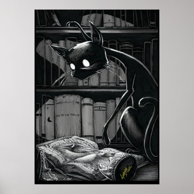 Boo Gatinho Lê a Duna Poster (Frente)