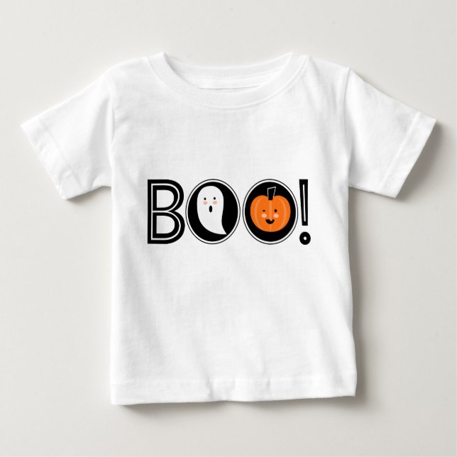 Boo! Halloween Baby T-Shirt (Frente)
