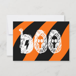 "Boo" Halloween convida Convites de festas
