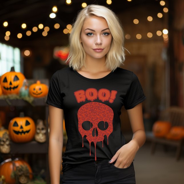 Boo Halloween T-Shirt (Criador carregado)