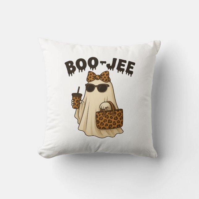 BOO-JEE Almofada de Arremesso Estampa de Leopardo  (Frente)
