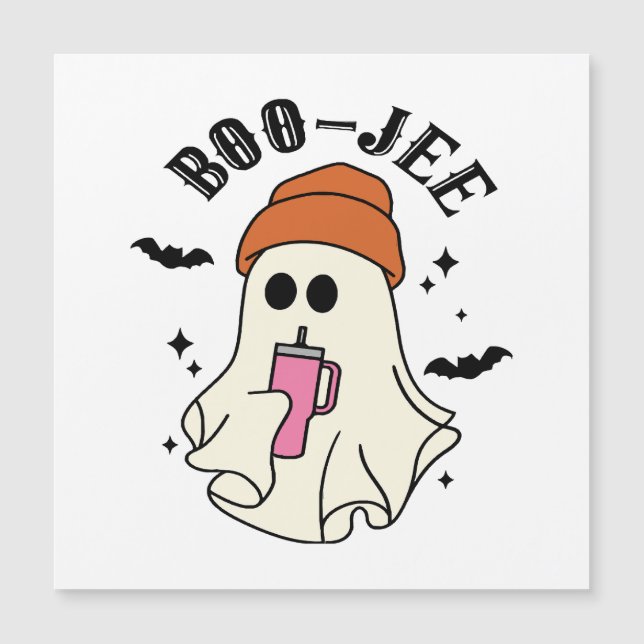 Boo-Jee fantasma engraçado de Halloween inspirado  (Frente)