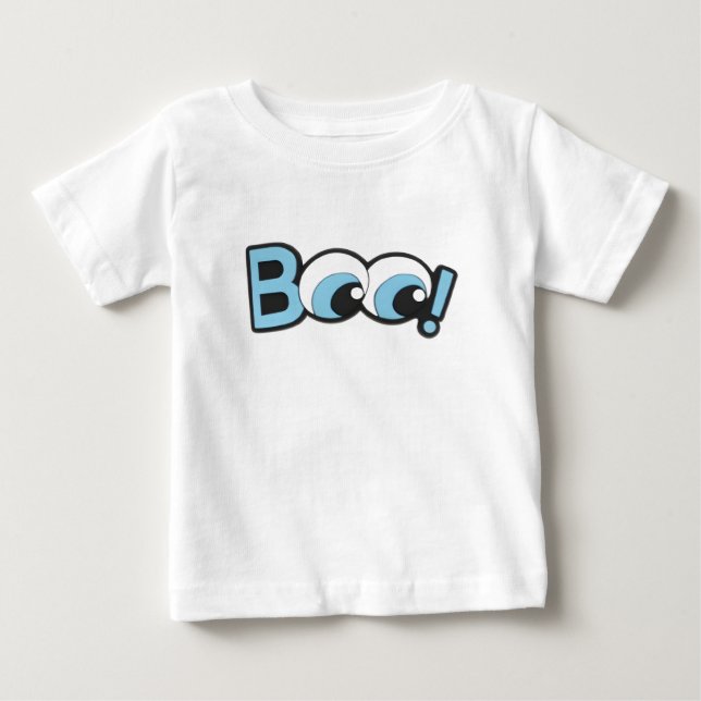 Boo! T-Shirt dos Olhos de Animação (Frente)