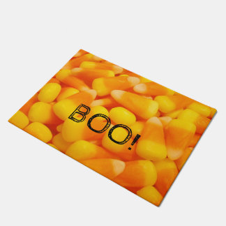 BOO! Tapete de Entrada Candy Corn Halloween Tapete