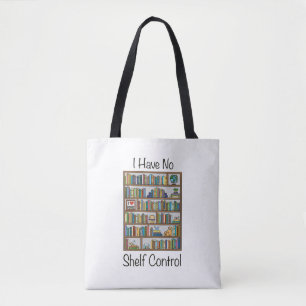 Book Lover Tote Bag - Não Tenho Controle De Prate