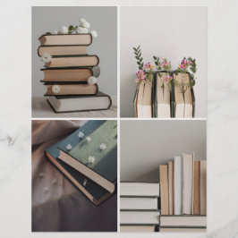Book Lover's Aesthetic Collage Scrapbook Paper