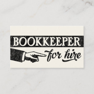 Bookkeeper Para Cartões de visitas De Aluguer - Br
