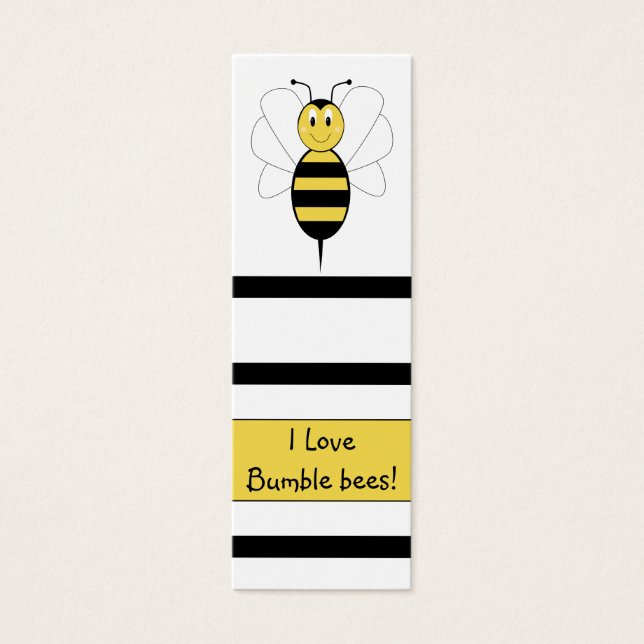 Bookmark de Abelhas de Bumble Sorridente (Frente)