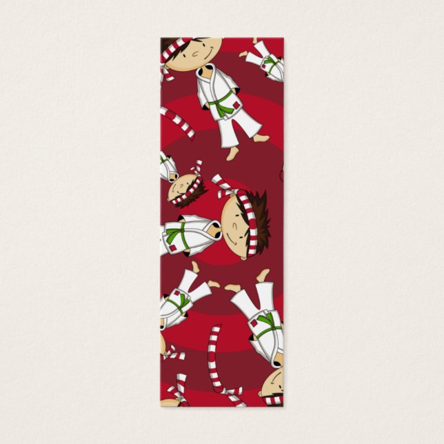Bookmark de Menino de Caratê (Frente)
