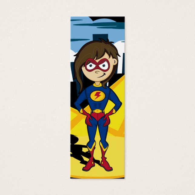 Bookmark de Super-Herói (Frente)