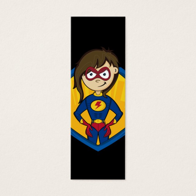 Bookmark de Super-Herói (Frente)