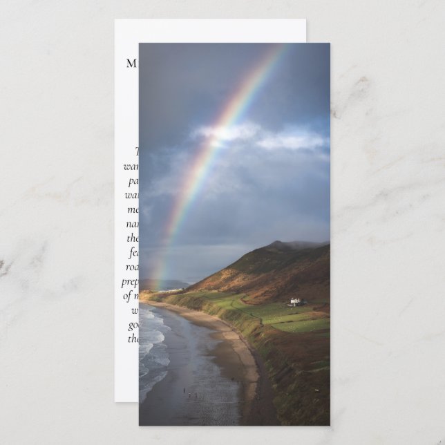Bookmark Memorial Prabow Photo Prayer (Frente/Verso)