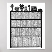 Bookshelf #5 Poster