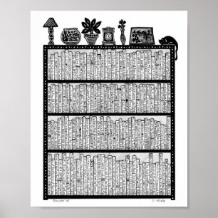 Bookshelf #5 Poster