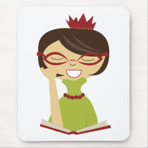 Bookworm Princess Mousepad para Crianças