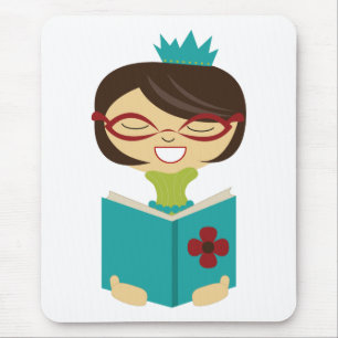Bookworm Princess Mousepad para Crianças