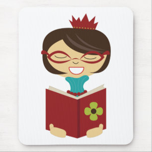 Bookworm Princess Mousepad para Crianças