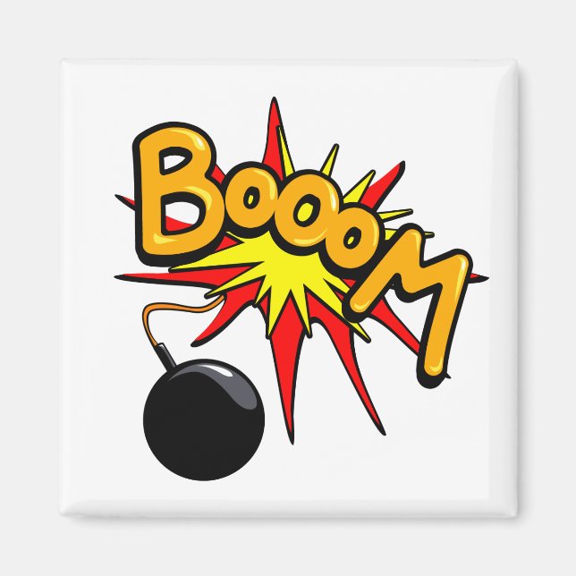 Boom! Íman quadrado (Frente)