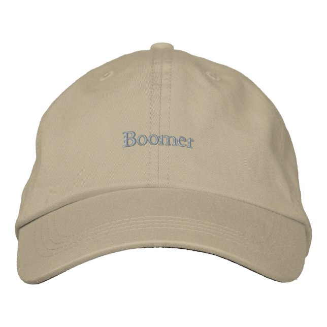 Boomer Minimalista Boné Bordado (Frente)