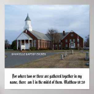 BOONVILLE BAPTIST CHURCH POSTER