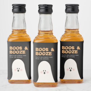 Boos e Boozy Halloween Cute Ghost Mini Álcool Li