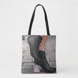 Booted & Bold Ankle Boot Tote Bag